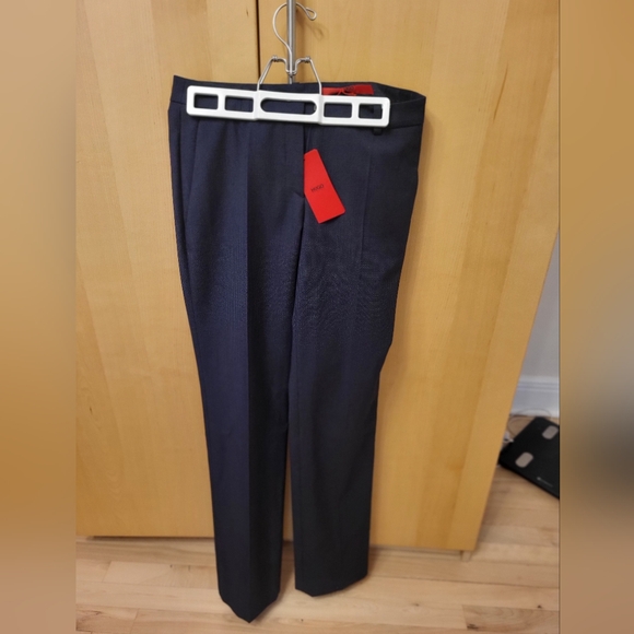 Hugo Hugo Boss NWT Women trousers size 02 Navy Blue - Picture 1 of 4